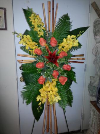 Paradise Cross Tropical Bamboo Cross