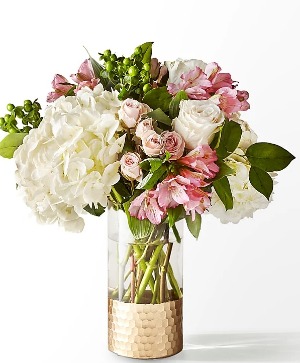 Parisian Stroll Bouquet Pastel pink with Hydrangea's  