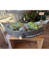 Party Boat Dish Garden
