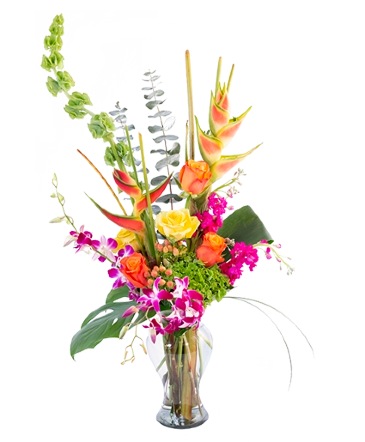 Passion Paradise Vase Arrangement in Birmingham, AL | Hoover Florist