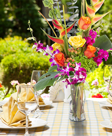 Passion Paradise Lifestyle Arrangement in Laguna Niguel, CA | Reher's Fine Florals And Gifts