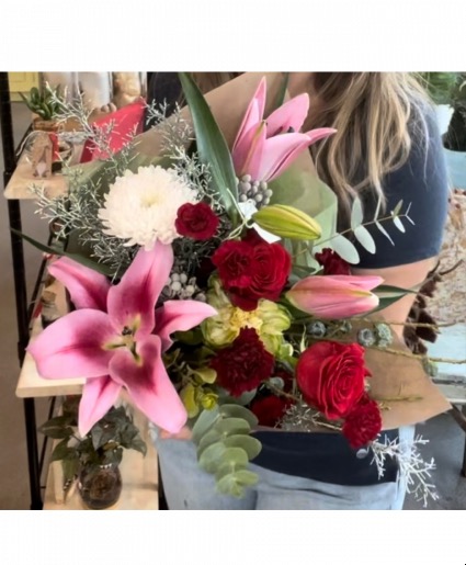 Passionate Gesture Paper wrapped bouquet