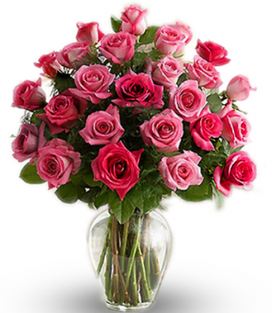 Passionate Pink Rose Arrangement