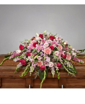 Passionately Pink Casket Spray  Casket Spray 