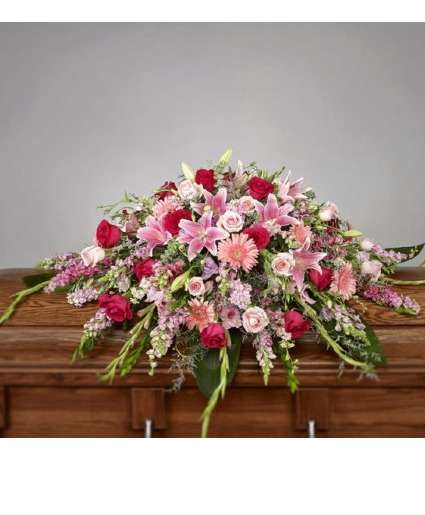 Passionately Pink Casket Spray  Casket Spray 