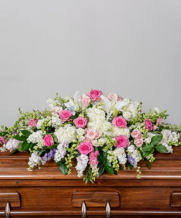 Pastel Beauty Spray Casket Spray