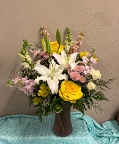 Celebration of Pastels  Vase Arrangement 