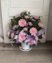 Pastel Farewell Spray Funeral Flowers