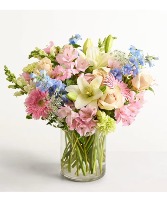 Pastel Garden Celebration Vase arrangement