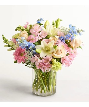 Pastel Garden Celebration Vase arrangement