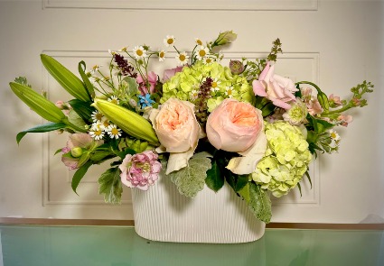 Pastel Garden Ceramic Arrangement