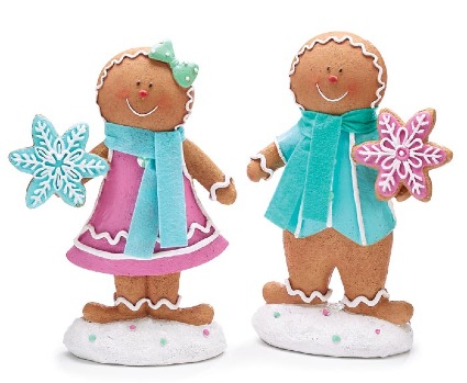 PASTEL GINGERBREAD  FIGURINE 