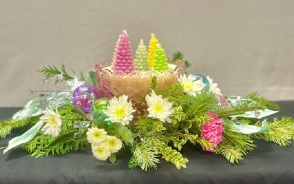 Pastel Holiday Centerpiece Centerpiece 