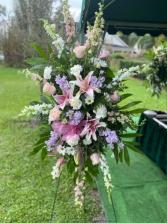 Pastel Love Spray Pastel arrangement  of lovely flowers 