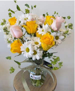 Pastel Meadow Vase Arrangement 