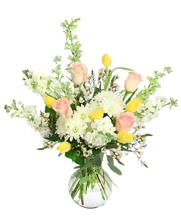Pastel Meadow Vase Arrangement  in Albany, NY | Ambiance Florals & Events