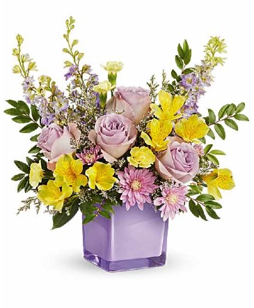Pastel Paradise Bouquet cube in Spokane, WA | FOUR SEASONS PLANT & FLOWER SHOP