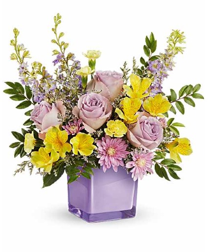 Pastel Paradise Bouquet cube