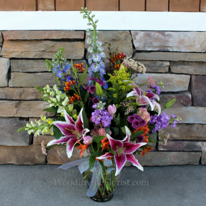 Pastel Paradise Garden Vase Classic Flower Arrangement