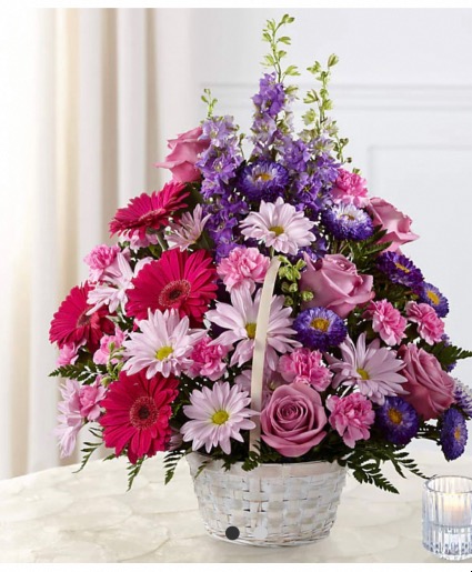 Pastel peace basket 
