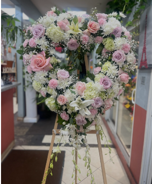 Pastel Peace Standing Heart