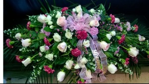 Pastel Pink Casket Spray Casket Spray