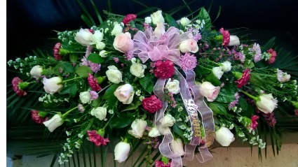 Pastel Pink Casket Spray Casket Spray