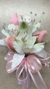 Pastel pink Corsage