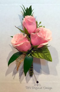 Pastel Pink Boutonniere