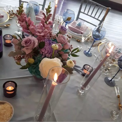 Pastel Prayers  Centerpieces 