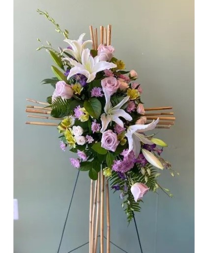 Pastel River Cane Cross CFP7-56A