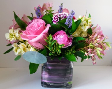 Pastel Summer Vase Arrangement