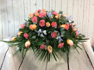 Pastel Tribute Casket Spray  Casket Spray
