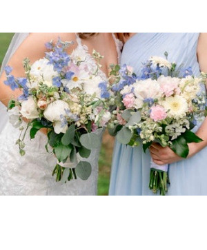 Ashlyn Bridal & Maid of Honor Bouquet Powell Florist Exclusive