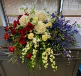 Patriate Pride casket Spray