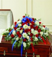 Patriotic Casket Casket flowers