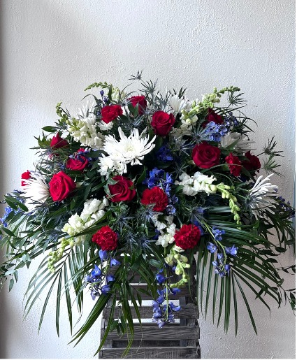 Patriotic Casket Spray 
