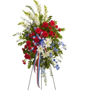 Patriotic Colors Standing Spray