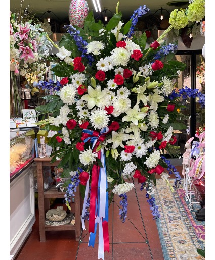Patriotic Floral Standing Spray