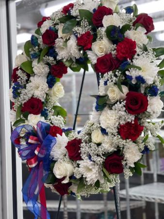 Patriotic Goodbye Wreath