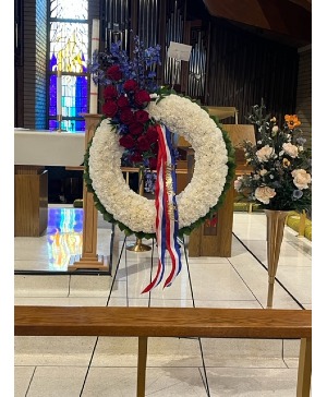 Patriotic Honor Wreath Standing Wreath
