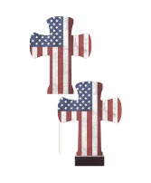 "Patriotic" Pedestal Cross 25515 