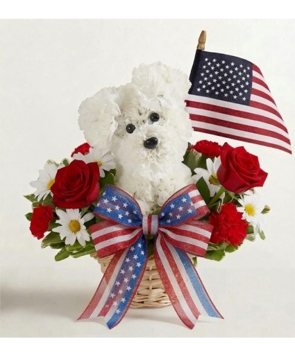 Patriotic Pup Arrangement