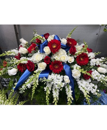 Patriotic Salute casket spray