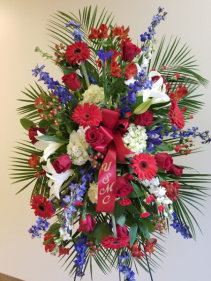 Patriotic service Spray standing spray