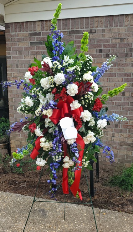 Patriotic Show of Love Standing Spray