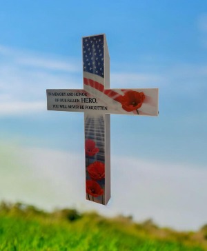 Patriotic Solar Power Yard Stake 
