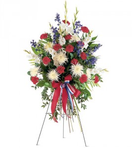 Patriotic Spirit Spray Standing Spray