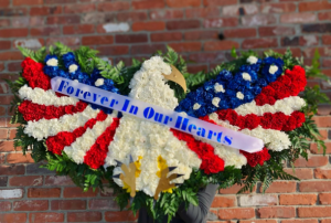 Patriotic Sympathy Eagel Sympathy Arrangement