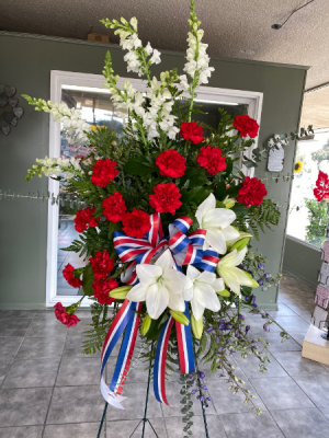 Patriotic Tribute Standing Spray